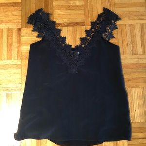 Cami NYC navy silk tank top XS